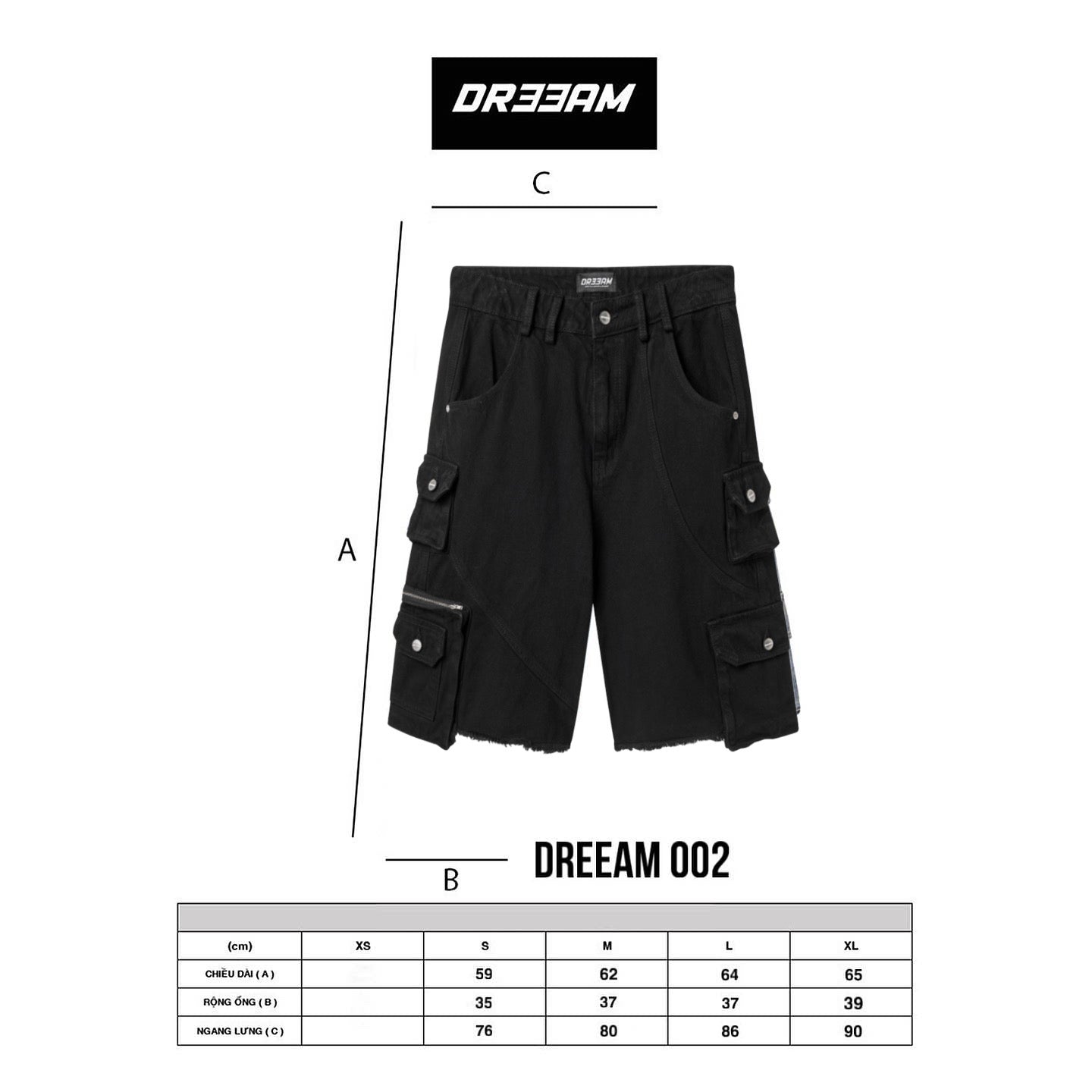 DREEAM 002 SHORTS BLACK