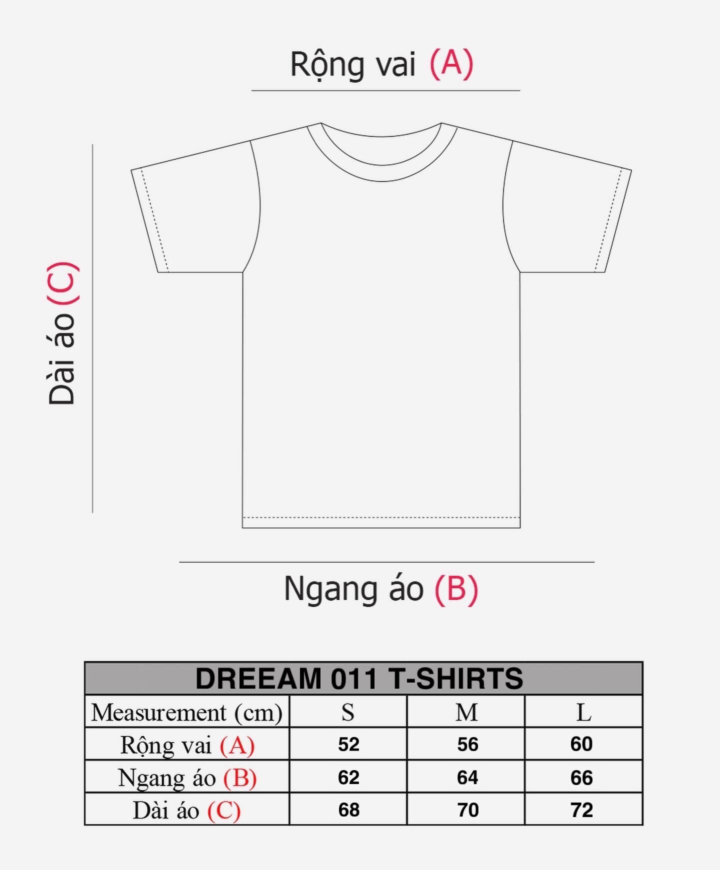 “DREEAM 011 T-SHIRTS WHITE BASIC”