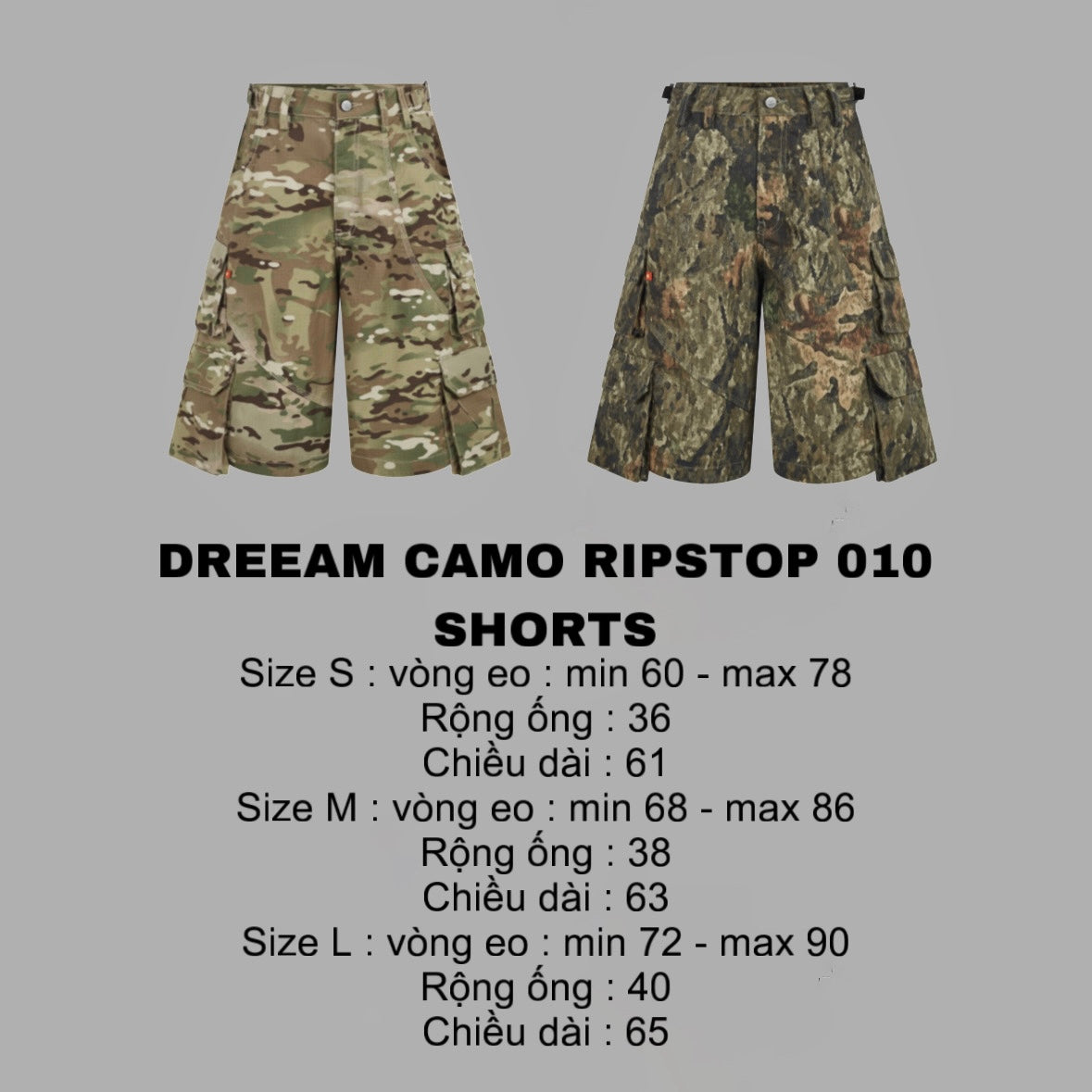 DREEAM CAMO RIPSTOP 010 SHORTS
